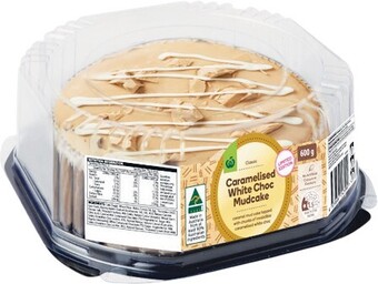 Woolworths Woolworths Caramelised White Choc Mudcake 600g offer