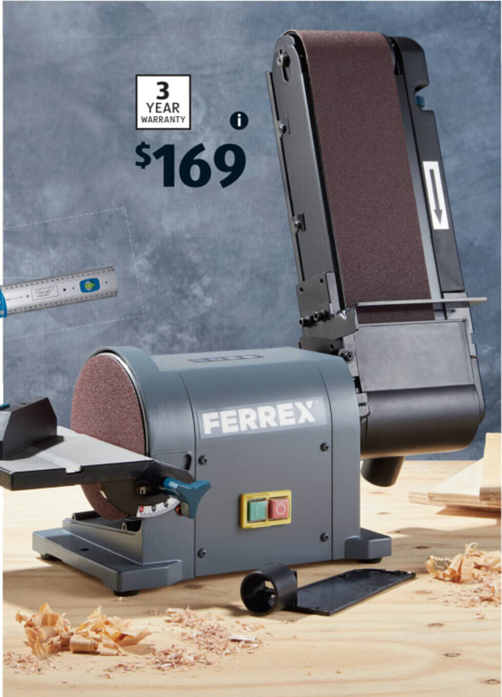 Belt and Disc Sander 450W offer at ALDI