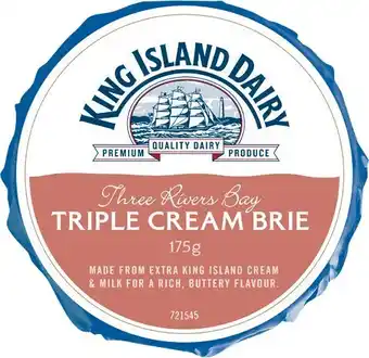 Woolworths King Island Brie or Camembert Cheese Varieties 175-200g u2013 From the Deli offer