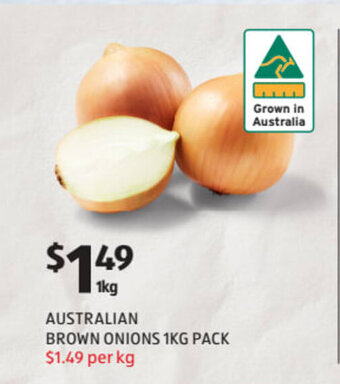 ALDI Australian Brown Onions 1kg Pack offer