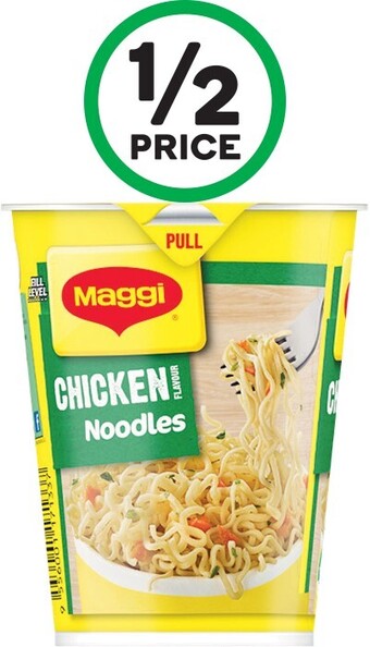 Woolworths Maggi Super Noodle Cups 58-65g offer