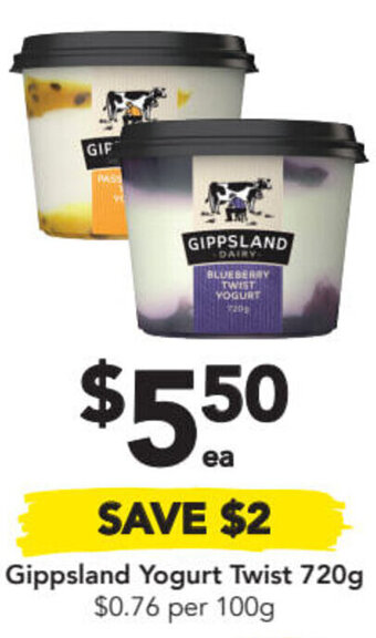Drakes Gippsland Yogurt Twist 720g offer