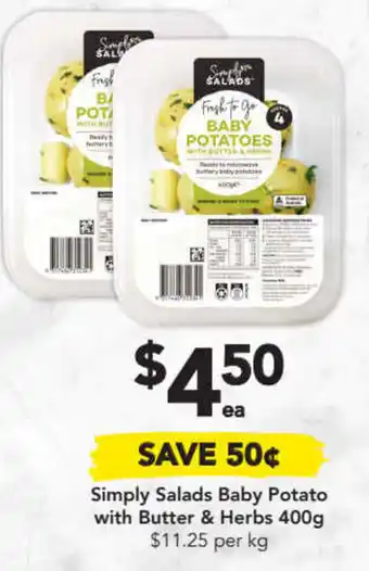 Drakes Simply Salads Baby Potato with Butter & Herbs 400g offer