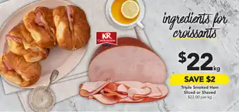 Drakes KR Castlemaine Triple Smoked Ham Sliced or Shaved offer