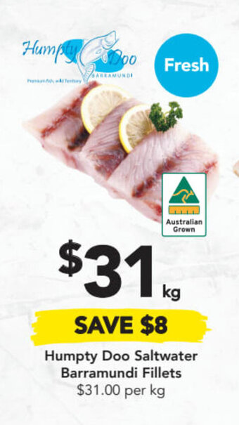 Drakes Humpty Doo Saltwater Barramundi Fillets offer