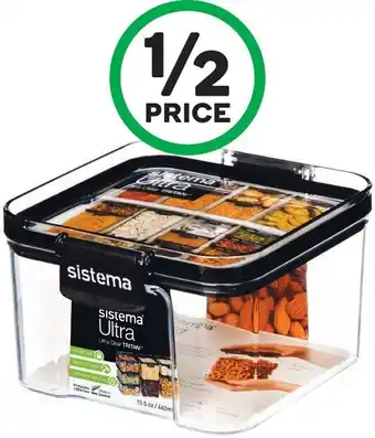 Woolworths Sistema Square Tritan Container 460ml offer