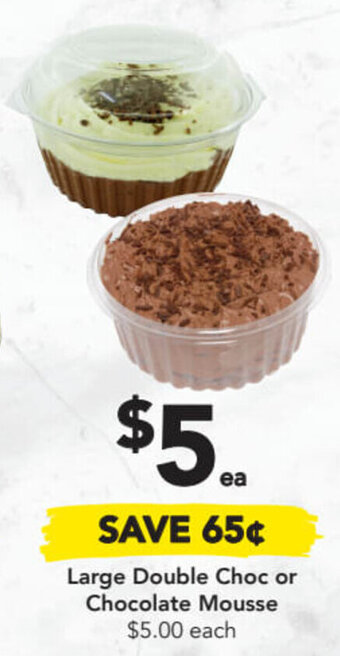 Drakes Large Double Choc or Chocolate Mousse offer