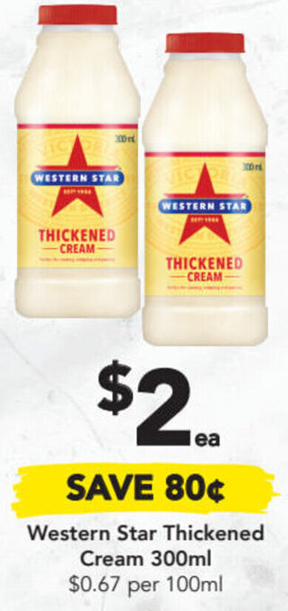 Drakes Western Star Thickened Cream 300ml offer