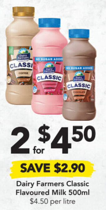 Drakes Dairy Farmers Classic Flavoured Milk 500ml offer