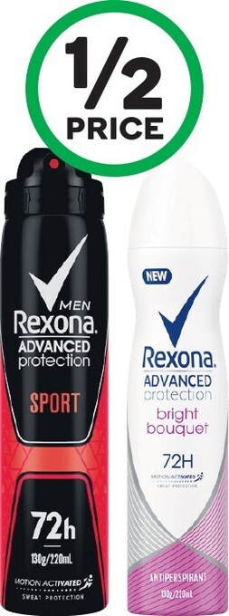 Woolworths Rexona Advanced Aerosol Deodorant 220ml offer
