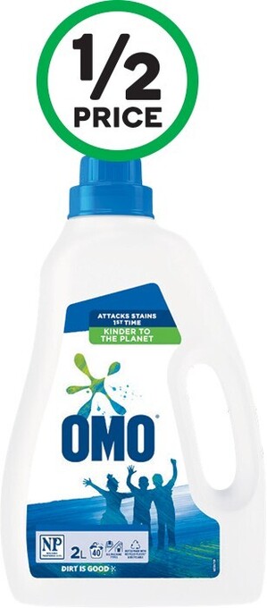 Woolworths Omo Laundry Liquid 2 Litre or Powder 2 kg offer