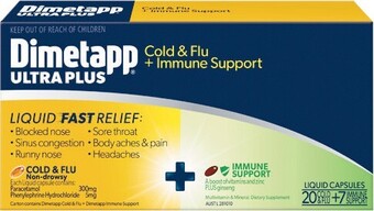 Dimetapp Cold & Flu Immune Support Pk 27*