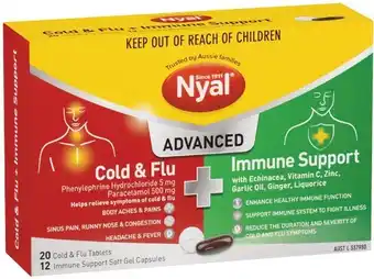 Woolworths Nyal Advanced Cold & Flu & Immune Support Pk 32^ offer