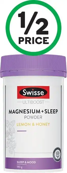 Woolworths Swisse Magnesium Plus Sleep Powder 180g# offer