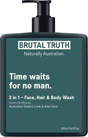 Brutal Truth 3 in 1 Face Hair Body Wash 500ml