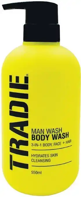 Woolworths Tradie Man Body Wash 550ml offer
