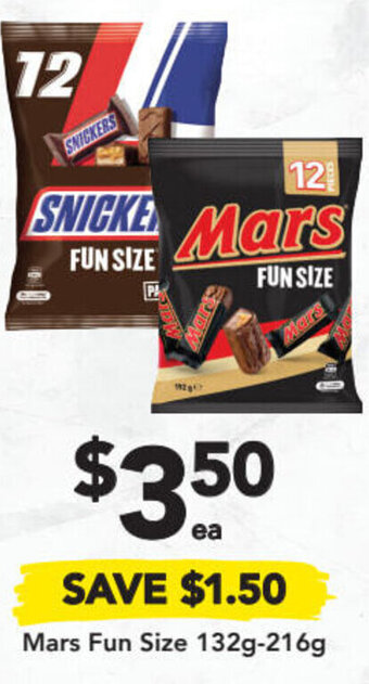 Drakes Mars Fun Size 132g-216g offer