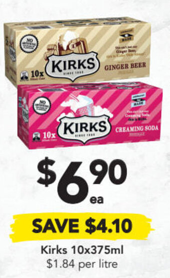 Drakes Kirks 10x375ml offer
