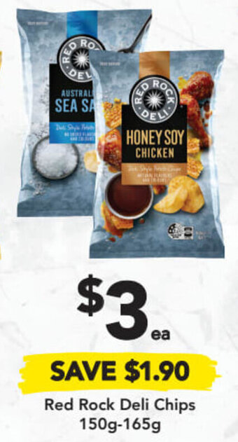 Drakes Red Rock Deli Chips 150g-165g offer
