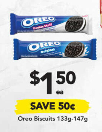 Drakes Oreo Biscuits 133g-147g offer