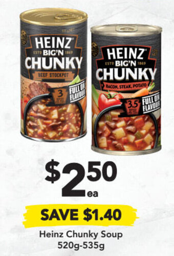 Drakes Heinz Chunky Soup 520g-535g offer