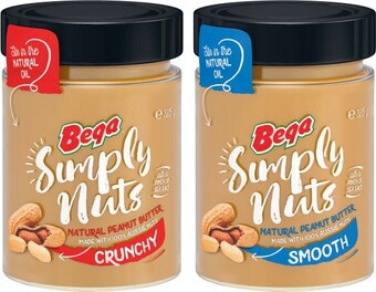 Coles Bega Simply Nuts Peanut Butter 315g-325g offer