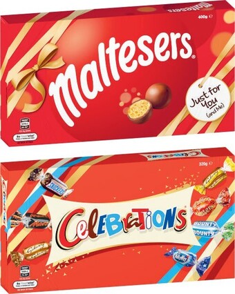 Coles Mars Maltesers 400g or Celebrations 320g offer