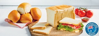 Coles Coles Bakery Super Soft Rolls 6 Pack or Loaf 680g offer