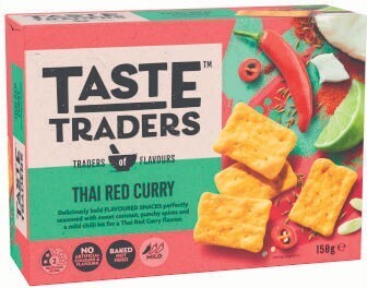 Coles Taste Traders Flavoured Crackers 150g offer