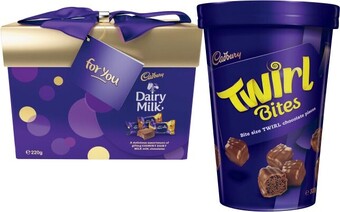 Coles Cadbury Bites Tub 300g-340g or Gift Box 220g offer
