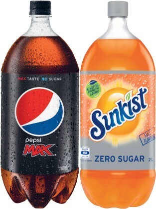 Coles Pepsi, Solo or Sunkist Soft Drink 2 Litre offer