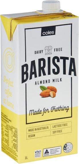 Coles Dairy Free Barista Almond Milk 1 Litre