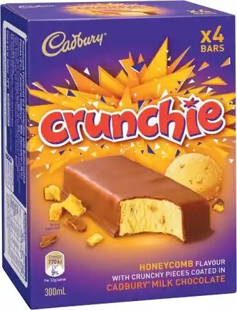 Coles Cadbury Tub 1.2 Litre or Sticks Multipack 4 Pack offer
