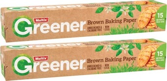 Coles Multix Greener Brown Baking Paper 15 Metre offer