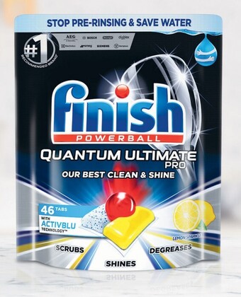 Coles Finish Quantum Ultimate Pro Dishwashing Tablets 46 Pack offer