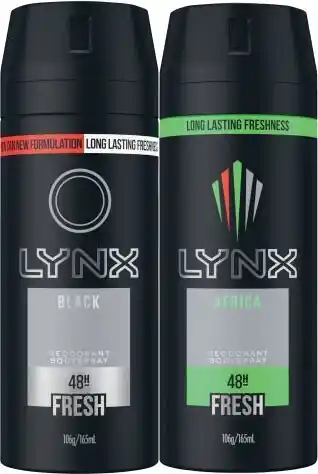Coles Lynx Antiperspirant Deodorant or Bodyspray 165mL offer