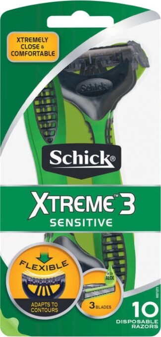 Coles Schick Xtreme 3 Sensitive Disposable Razor 10 Pack offer