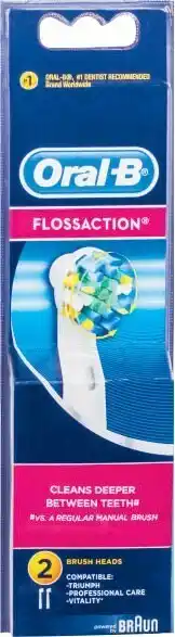 Coles Oral B Floss Action Refill Heads 2 Pack offer