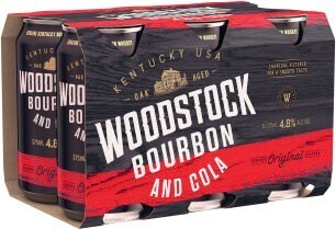 Coles Woodstock 4.8% Bourbon & Cola Cans 6x375mL offer