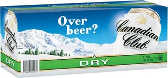 Coles Canadian Club & Dry Cans 10x375mL offer