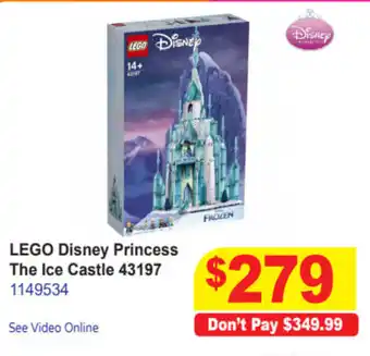 Mr Toys Lego Disney Princess The Ice Castle 43197 offer