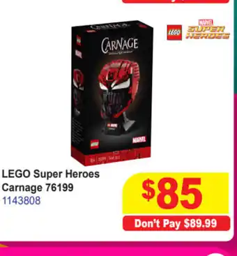 Mr Toys Lego Super Heroes Carnage 76199 offer