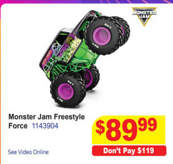 Monster Jam Freestyle Force