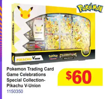 Mr Toys Pokemon Trading Card Game Celebrations Special Collection- Pikachu V-Union offer