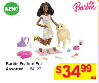 Mr Toys Barbie Feature Pet Assorted offer