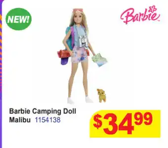 Mr Toys Barbie Camping Doll Malibu offer