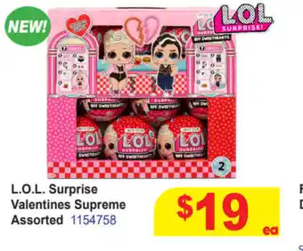 Mr Toys L.O.L, Surprise Valentines Supreme Assorted offer