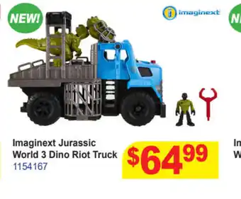 Mr Toys Imaginext Jurassic World 3 Dino Riot Truck offer