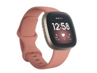 Officeworks Fitbit Versa 3 Smart Watches - Pink and Gold offer