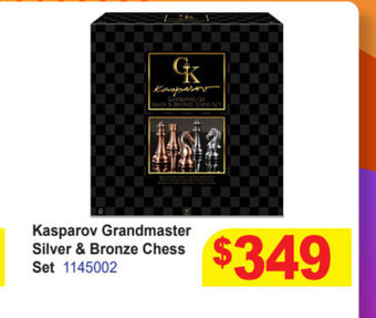 Mr Toys Kasparov Grandmaster Silver & Bronze Chess Set offer